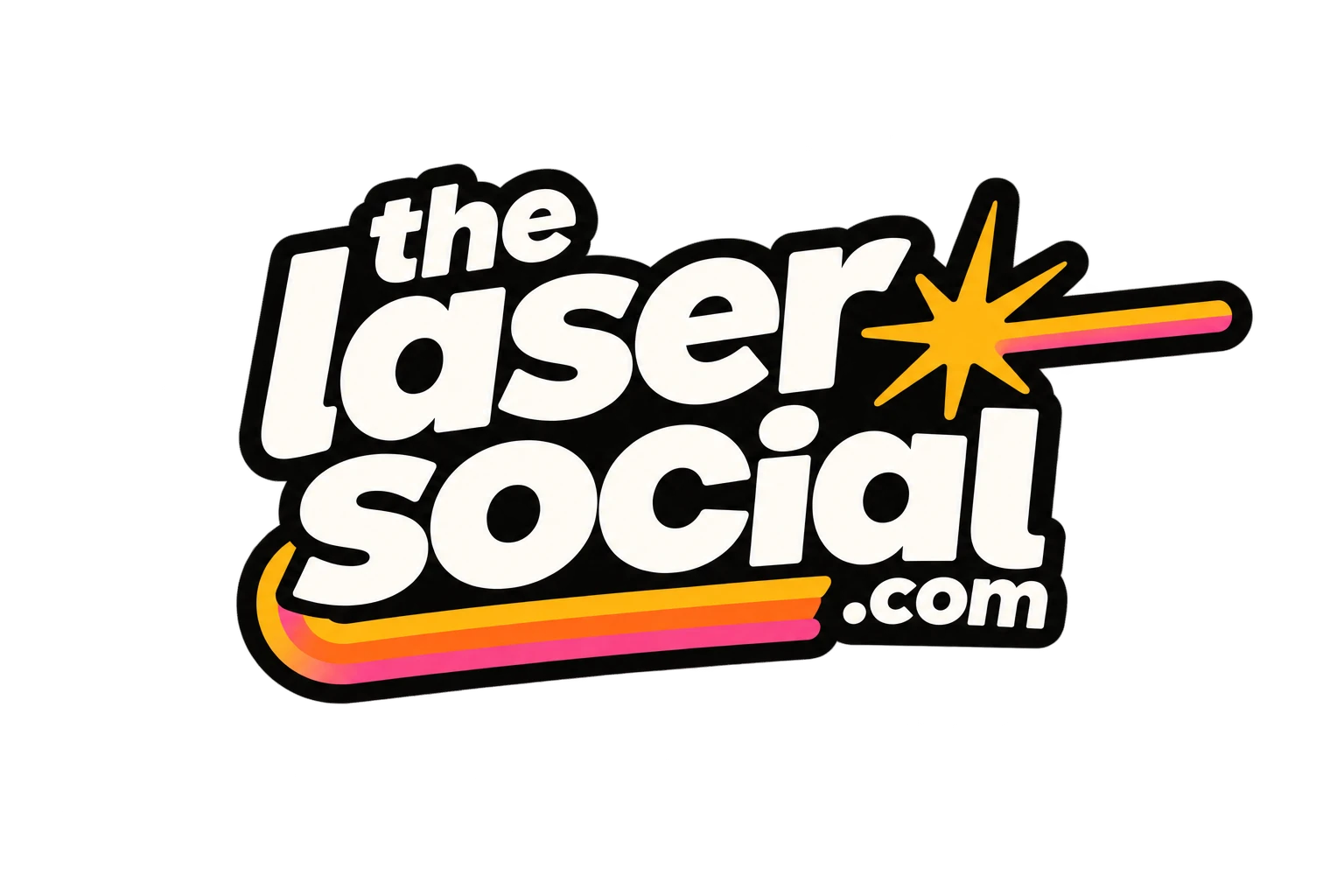 The Laser Social logo